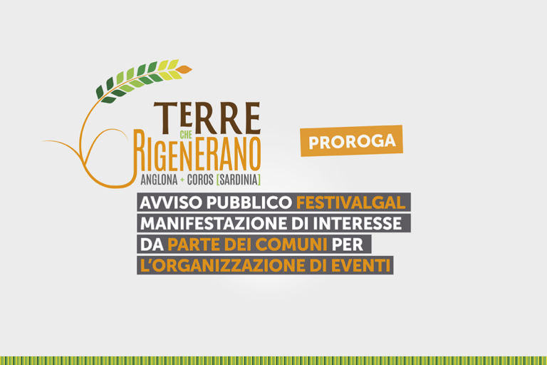 Festival GAL: manifestazione di interesse da parte dei comuni per l’organizzazione degli eventi - proroga